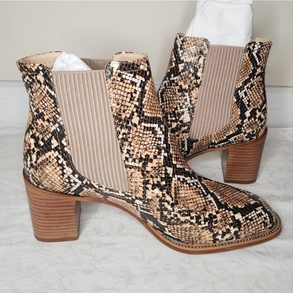 Vince Camuto Snakeskin Chelsea boots - Picture 6 of 12